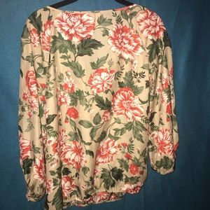 Floral printed loft blouse